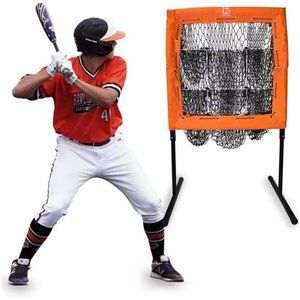 Pitching Net with Strike Zone - 9 Hole Pitching Target - Portable